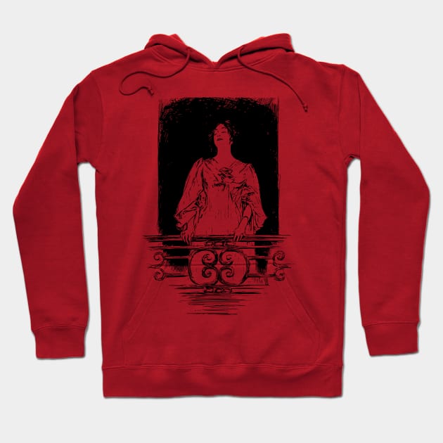 Gibson Girl Balcony Hoodie by banditotees